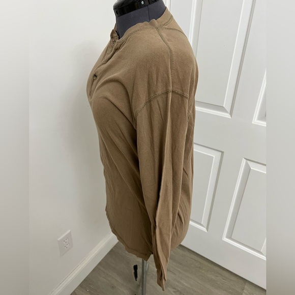 PURITAN Men's Brown Henley Shirt Size M - Picture 4 of 9